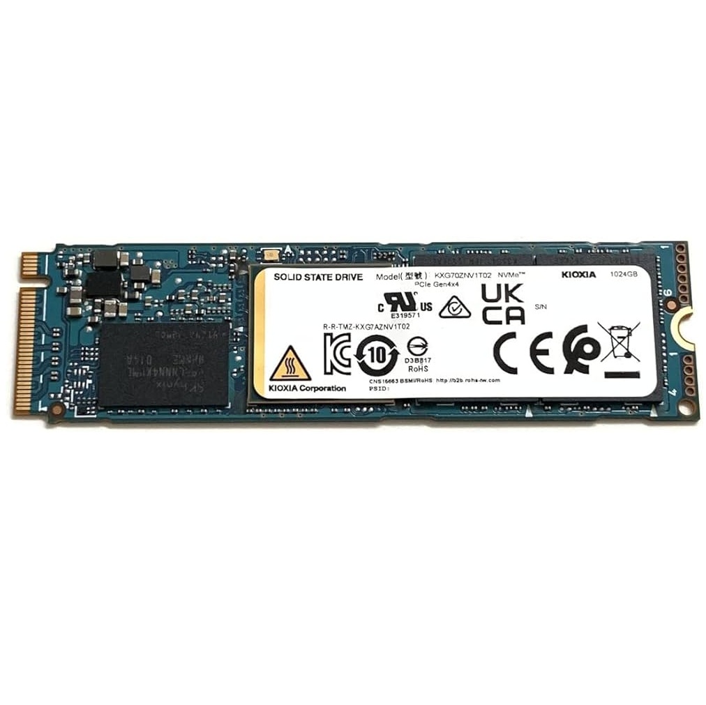 Begagnad Kioxia SSD 1TB XG7 M.2 2280 NVMe PCIe Gen4 x4 KXG70ZNV1T02