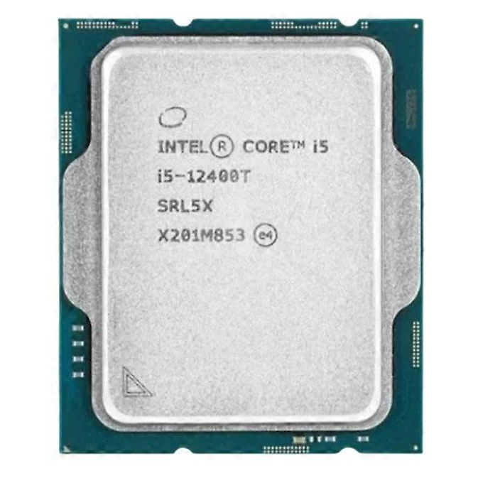Begagnad Intel Core i5-12400T CPU Socket LGA 1700 6 Cores 12 Threads 2.0GHz 18MB L3 35W