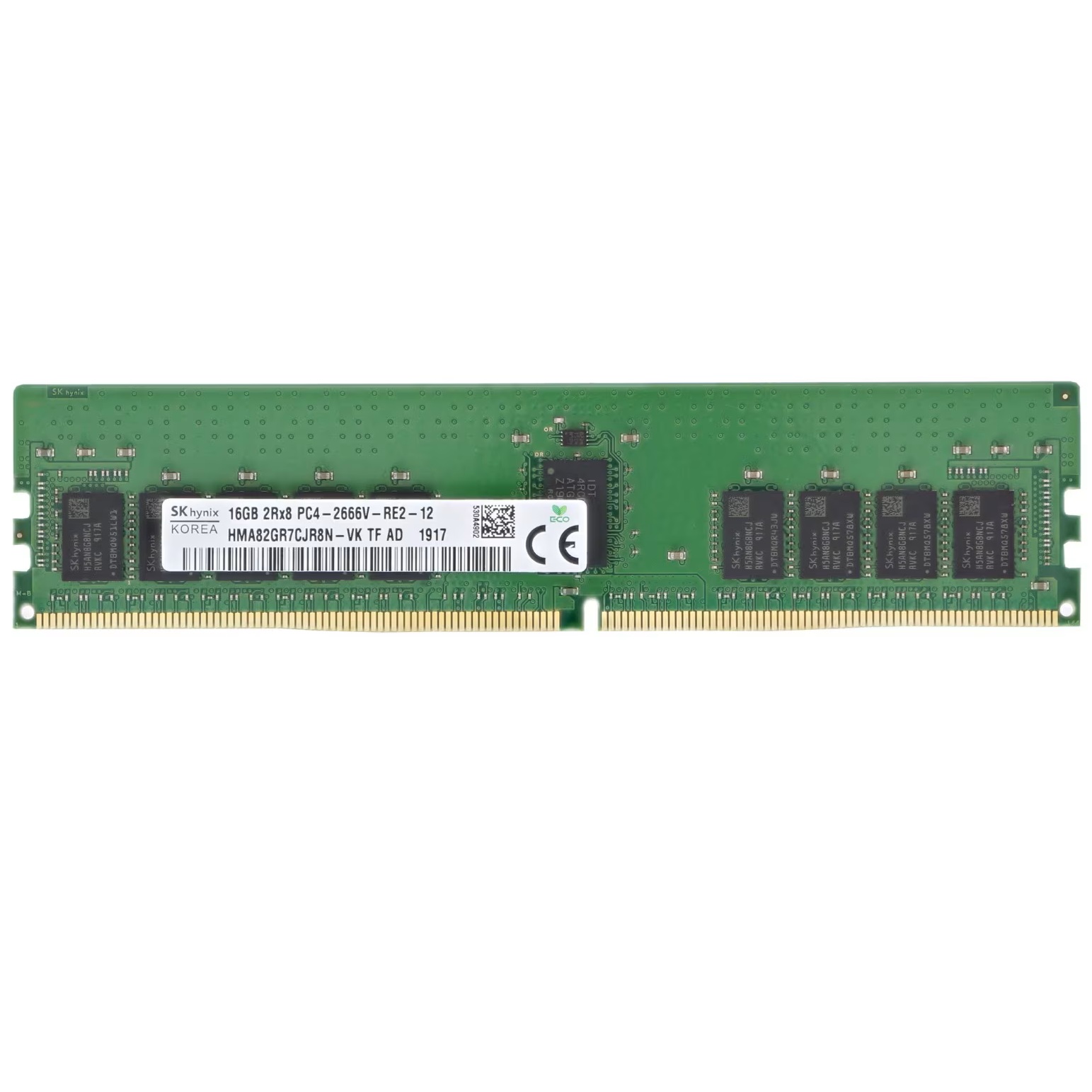Begagnat SK Hynix 16GB DDR4 (1x16GB) 2Rx8 PC4-2666V 2666MHz ECC RDIMM HMA82GR7CJR8N-VK