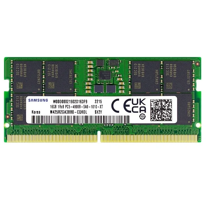 Begagnat Samsung 16GB DDR5 (1x16GB) SODIMM 1Rx8 PC5-4800B 4800MHz M425R2GA3BBO-CQKOL