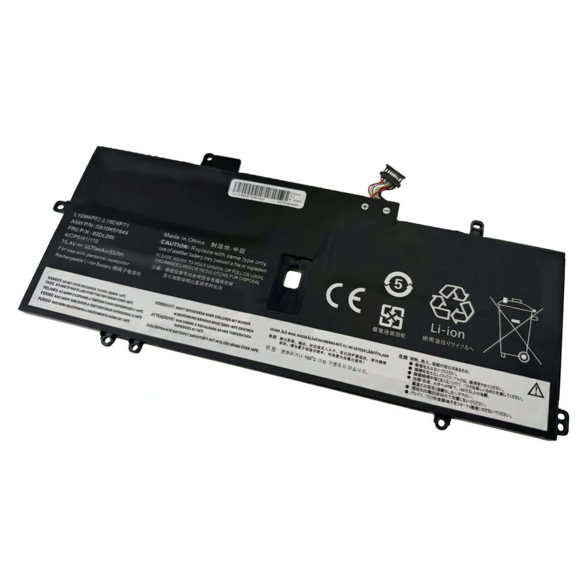 Begagnat Original Lenovo L18M4P72 Batteri ThinkPad X1 Yoga 4th 5th Carbon 7th 8th 3320mAh 51Wh