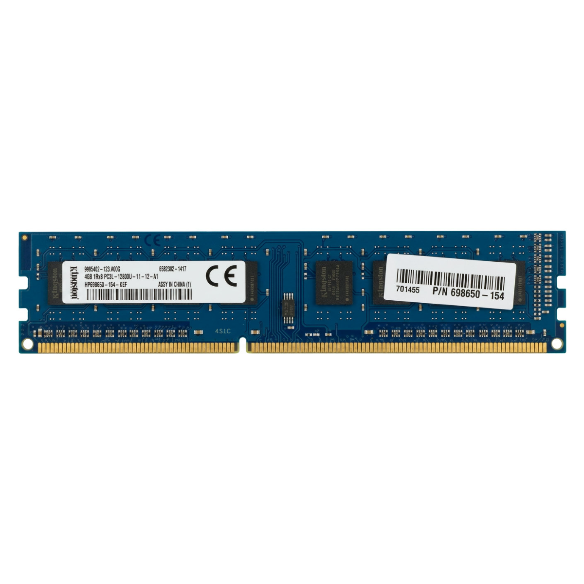 Begagnat Kingston 4GB DDR3L (1x4GB) RAM 1RX8 PC3L-12800U UDIMM 9995402-123.A00G