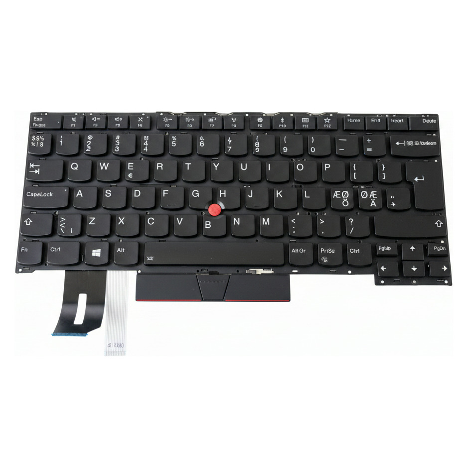 BegagnatLenovo Nordic Backlit Keyboard Thinkpad T490s T495s T14s P1 X1 Extreme Gen1 Gen2 Tangentbord