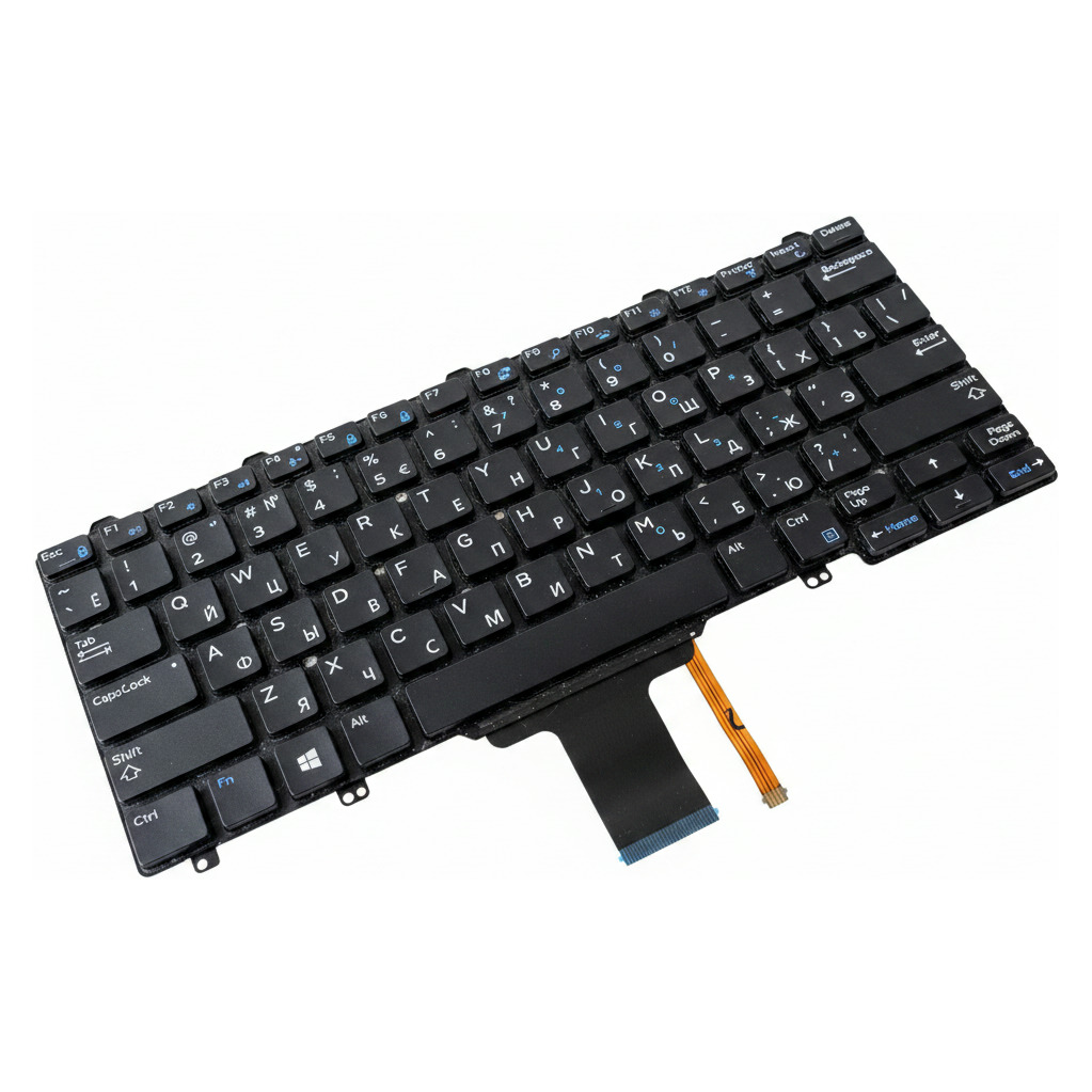 Begagnat Ryska RU Russian Keyboard Latitude 5250 E5250 E5270 7250 E7250 0TCKW6 TCKW6