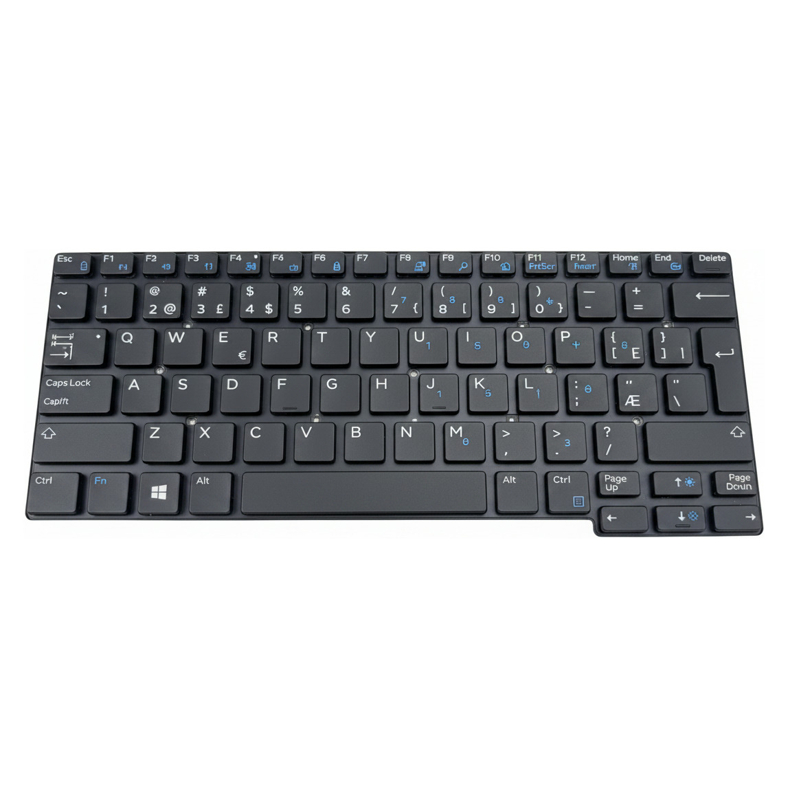Begagnat Keyboard Nordic Dell Latitude 5280 5289 5290 7280 7290 7380 7390 030FVP