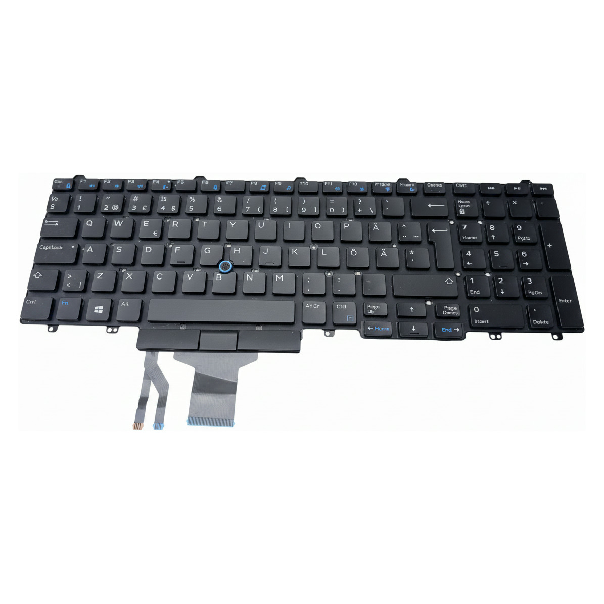 Begagnat 0NNCWP Dell Nordic Keyboard E5550 E5570 5580 5590 5591 Tangentbord
