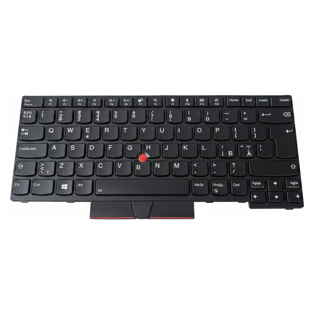 BegagnatLenovo Nordic Keyboard Thinkpad E480 E490 L380 L390 L480 T480s T490 P43S Tangentbord FRU 01YP479