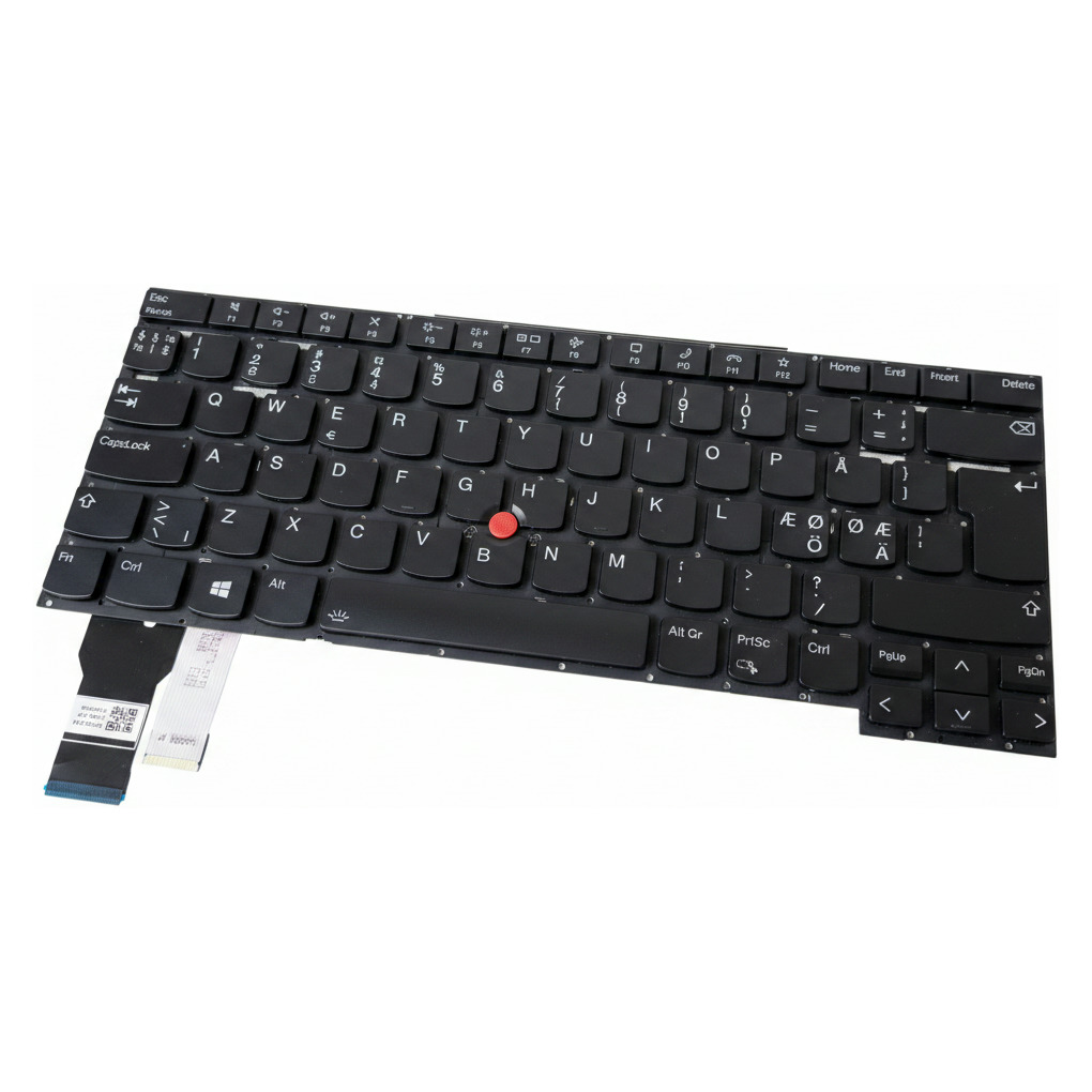 Begagnat Lenovo Nordic Keyboard Thinkpad T14s Gen2 P1 Gen4 X1 Extreme 4th Gen Tangentbord
