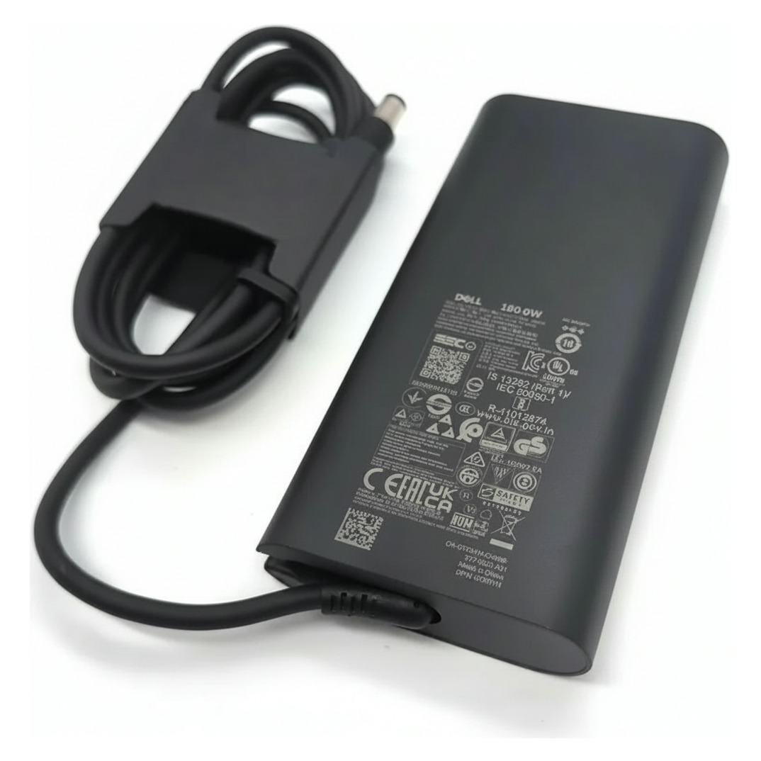 Begagnad Original Dell 180W Superslim Laddare 19.5V 9.23A 7,4×5,0mm DA180PM210