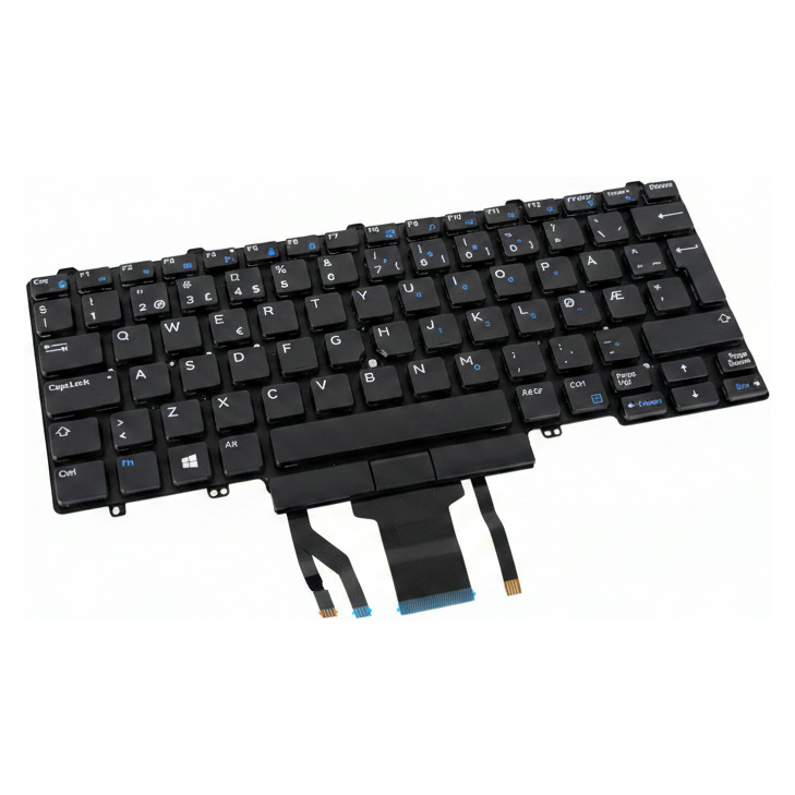 Begagnat Dell Latitude E7450 E7470 7480 7490 (Norsk) Tangentbord keyboard 0PMHJ9