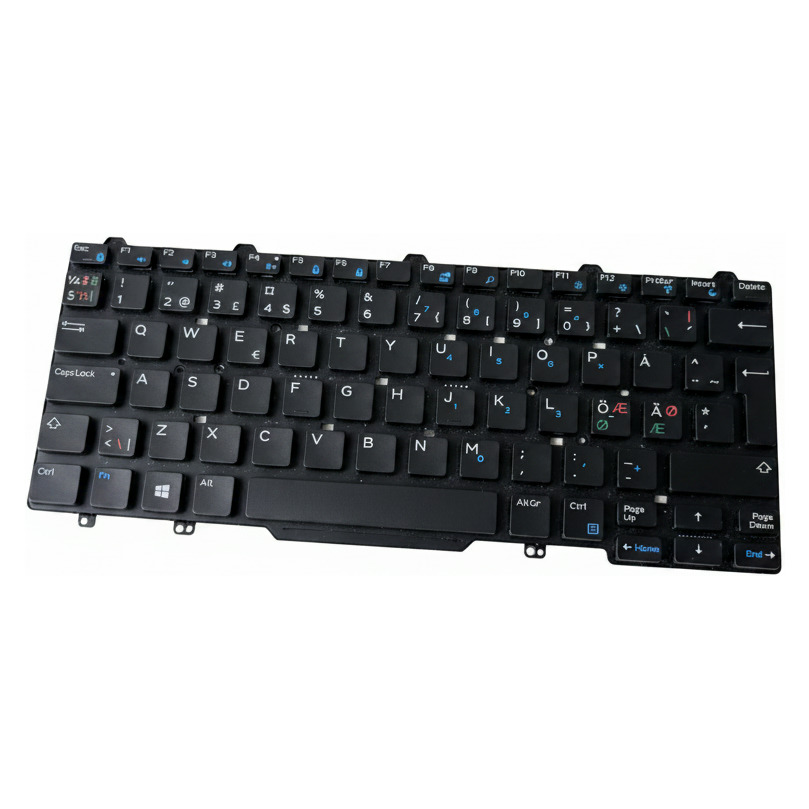 Begagnat Dell Latitude 3340 3350 E5450 E5470 E7450 Nordic Keyboard Tangentbord 08X21Y