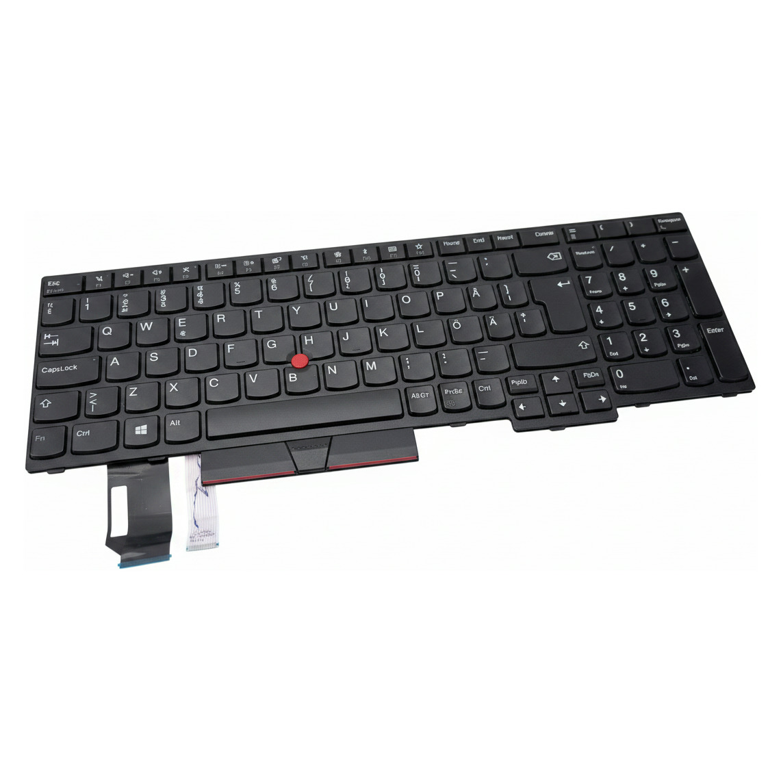 Begagnat Lenovo 01YP665 Swedish Keyboard Thinkpad E580 E590 L580 L590 P52 P53 P53s P72 P73 T590