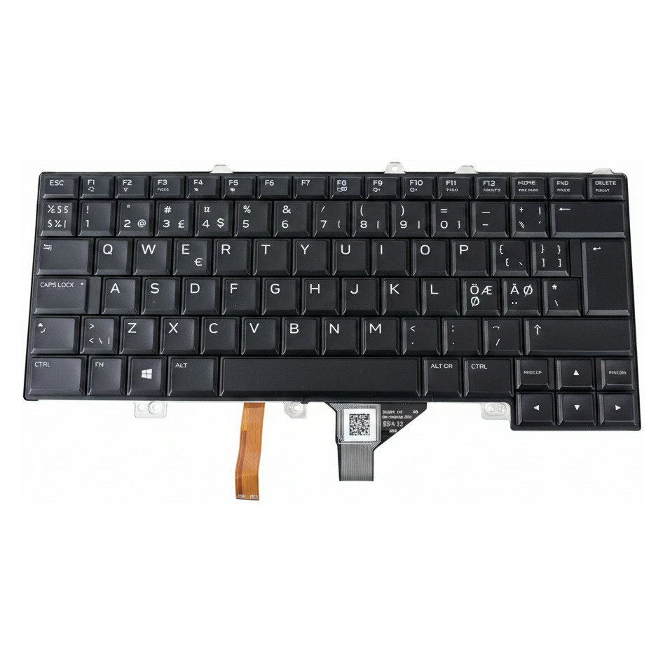 BegagnatDell Alienware Original tangentbord 13 R3 15 R3 R4 Nordic Keyboard Backlit 0M0DV6