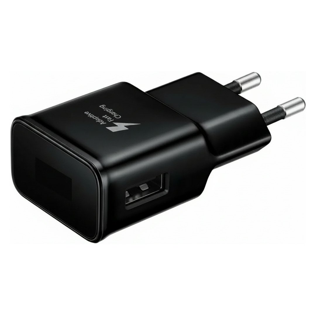 NY! USB Snabb Väggladdare 15W med Adaptive Fast Charging Svart