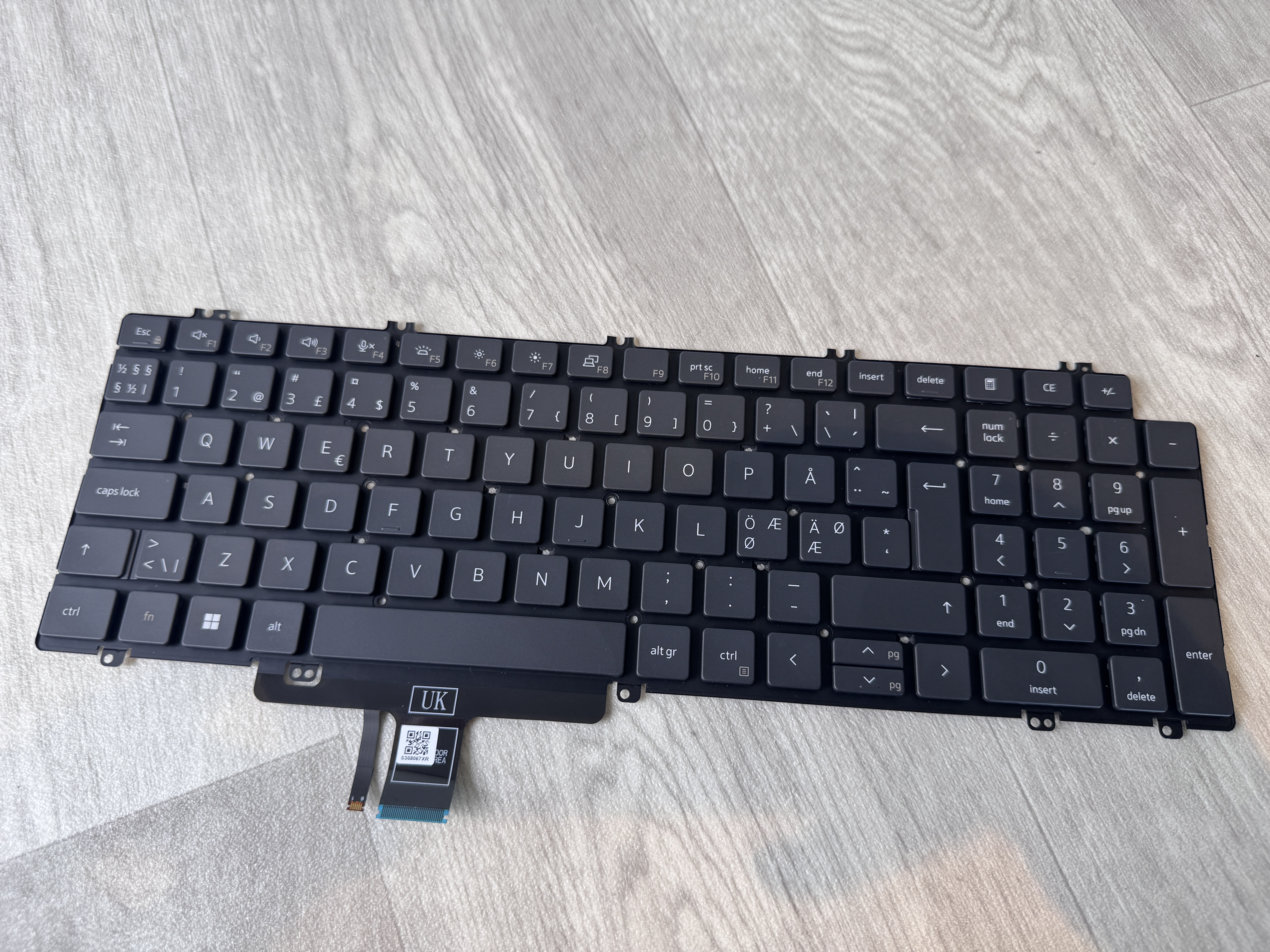 Begagnat Dell Nordic Keyboard Precision 7670 7680 7770 7780 Latitude 3540 5520 5521 5530 5531 5540