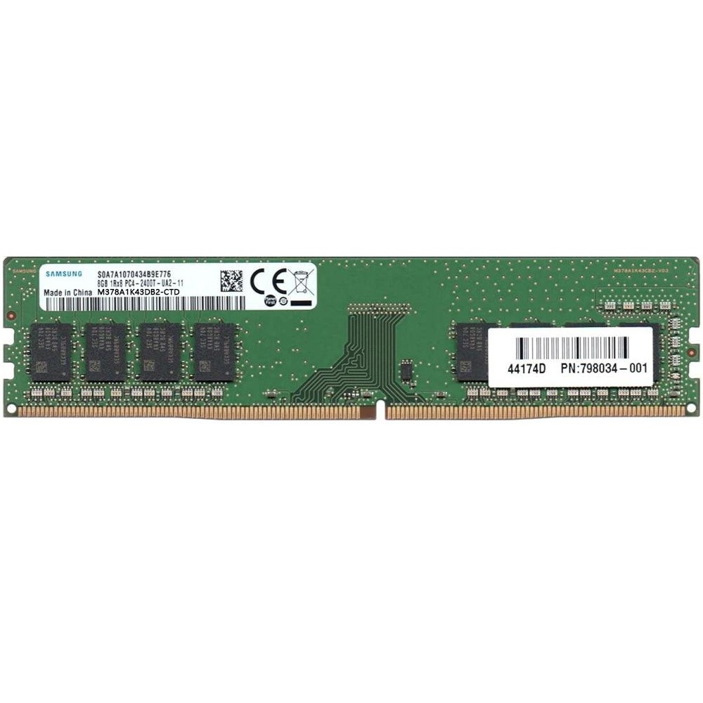Begagnat Samsung 8GB DDR4 (1x8GB) UDIMM none-ECC 1Rx8 PC4-2666V 2666MHz M378A1K43DB2-CTD