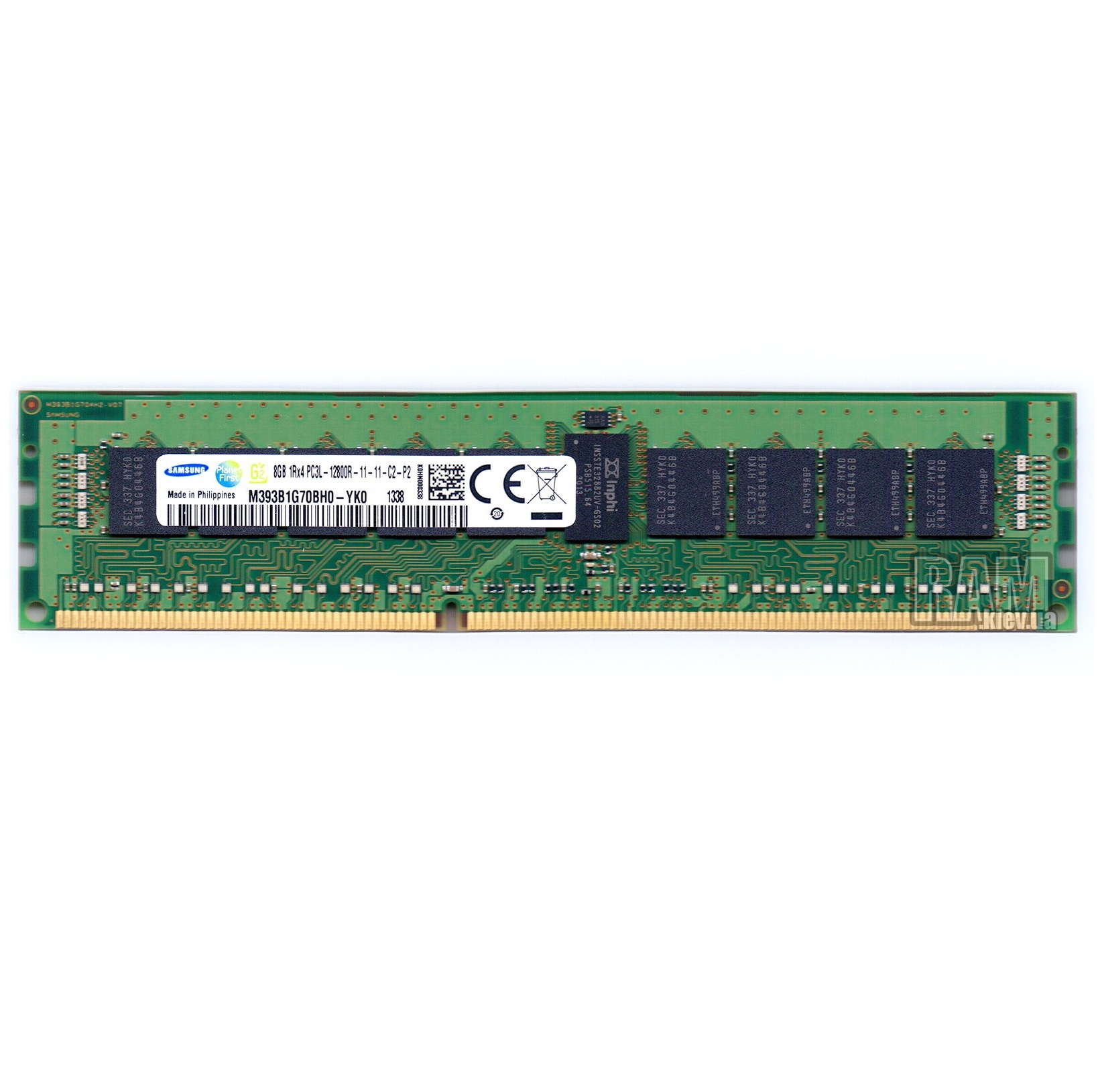 Begagnat Samsung 8GB DDR3 (1x8GB) RDIMM 1Rx4 ECC PC3L-12800R 1600MHz Singla Rank x4