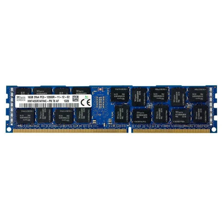 Begagnat SK Hynix 16GB DDR3 (1x16GB) RDIMM PC3-12800R 2Rx4 Dual Rank x4