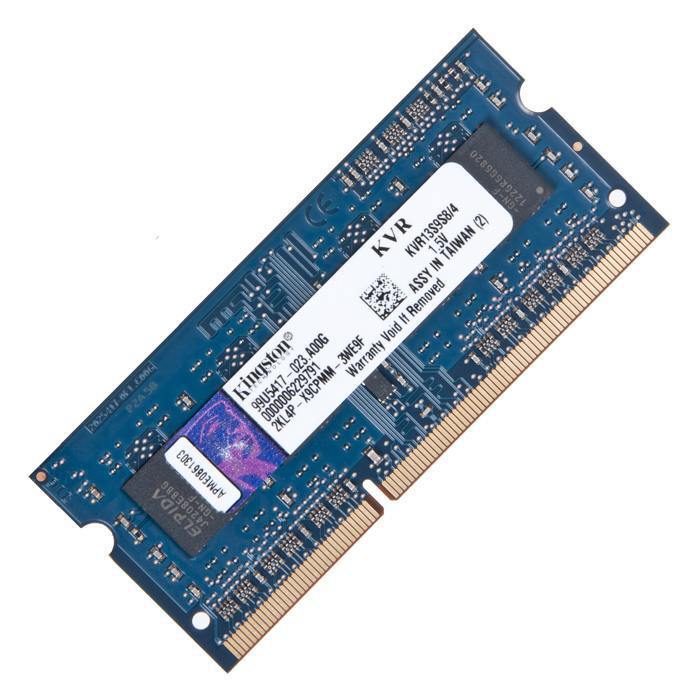 Begagnat Kingston 4GB DDR3 (1x4GB) SODIMM 1Rx8 PC3-10600 1333MHz KVR13S9S8/4