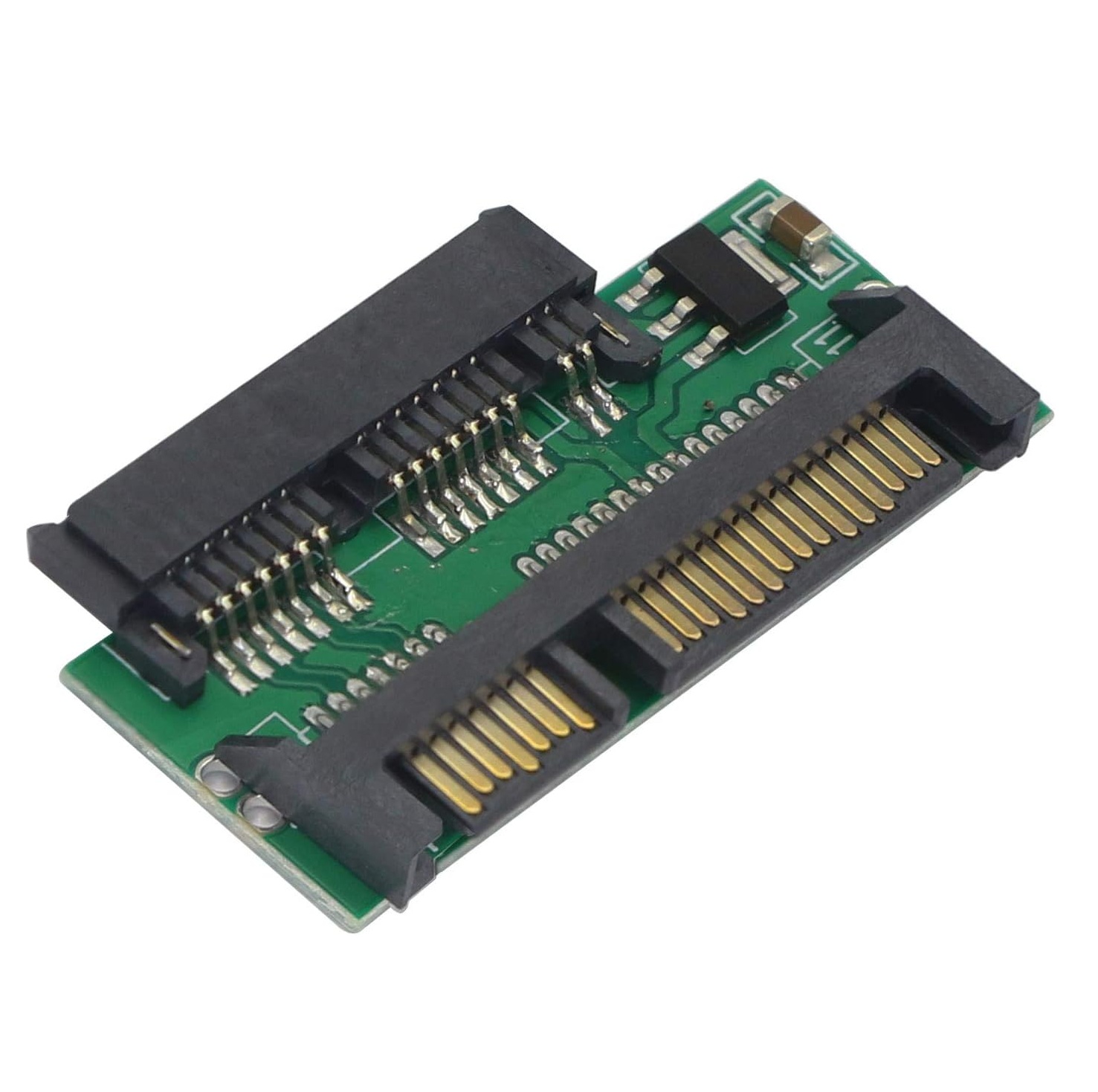 Begagnad 1.8" SSD Micro SATA to 2.5" Hard Disk Adapter Card 16 Pin Female to 22 Male