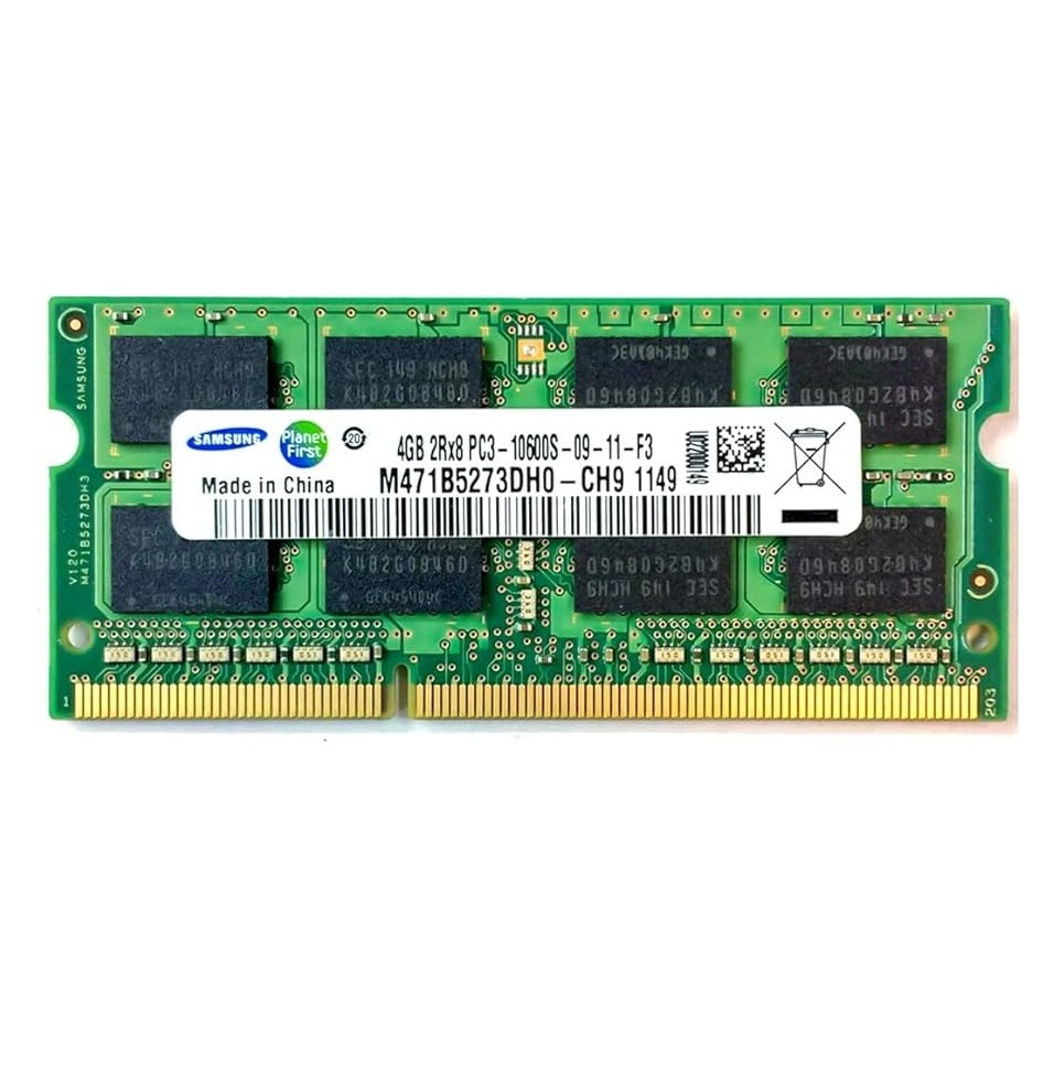 Begagnat Samsung 4GB DDR3 (1x4GB) SODIMM 2Rx8 PC3-10600S 1333MHz M471B5273DH0-CH9