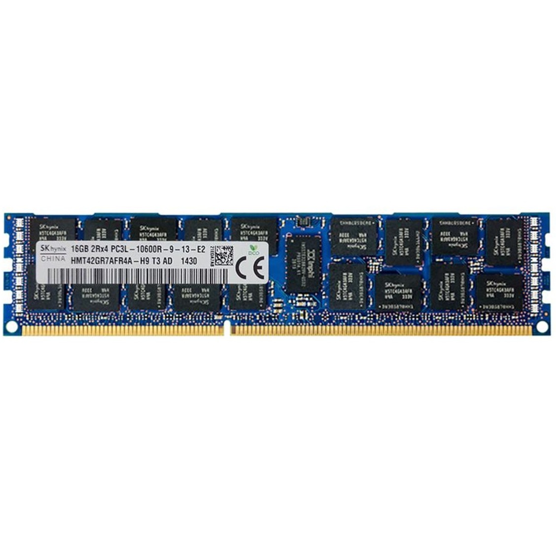Begagnat SK Hynix 16GB DDR3L (1x16GB) RDIMM 2Rx4 ECC PC3L-10600R 1333MHz Dual Rank x4