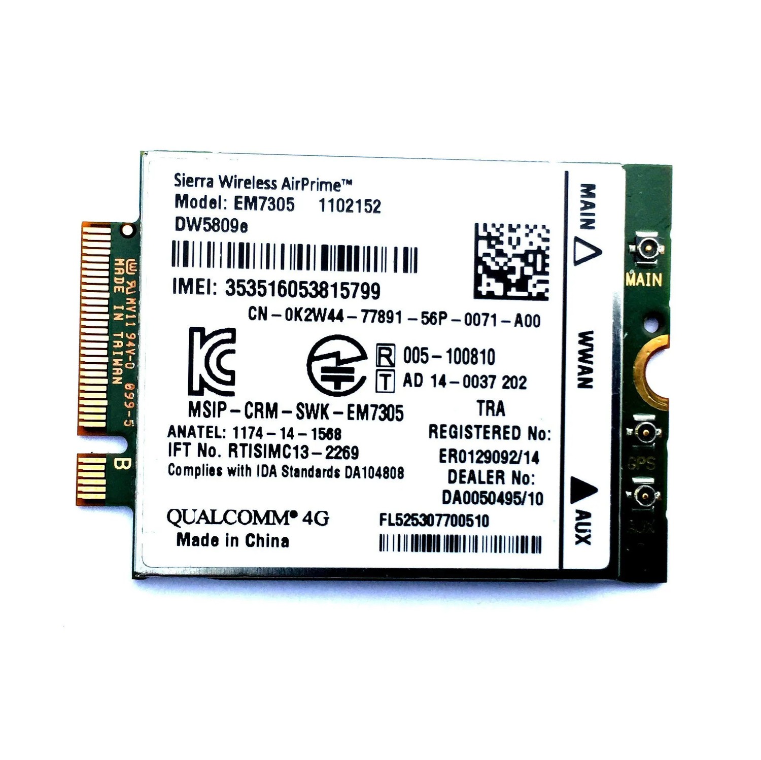 Begagnat Dell DW5809e Sierra Wireless AirPrime EM7305 Qualcomm 4G LTE