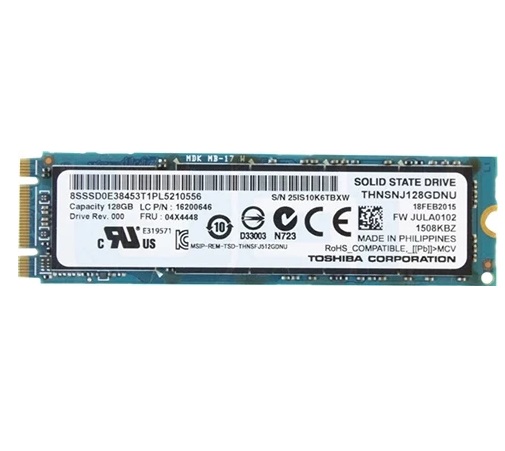 Begagnad 128GB Toshiba SSD M2 2280 SATA THNSNJ128GDNU