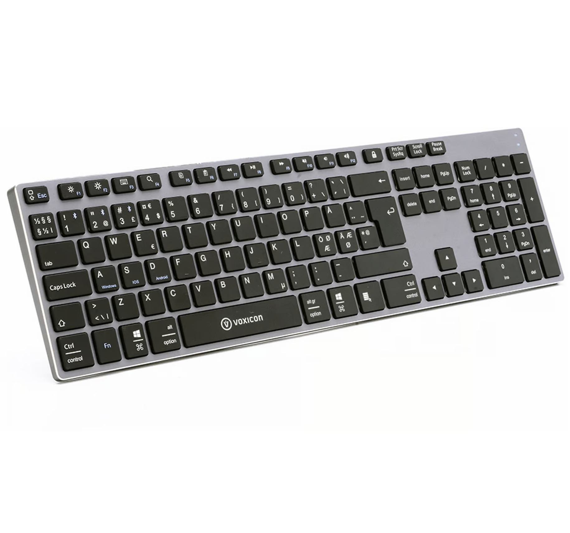 NY! Voxicon  290 Trådlöst Tangentbord Bluetooth för PC/Mac Trådlös Nordic