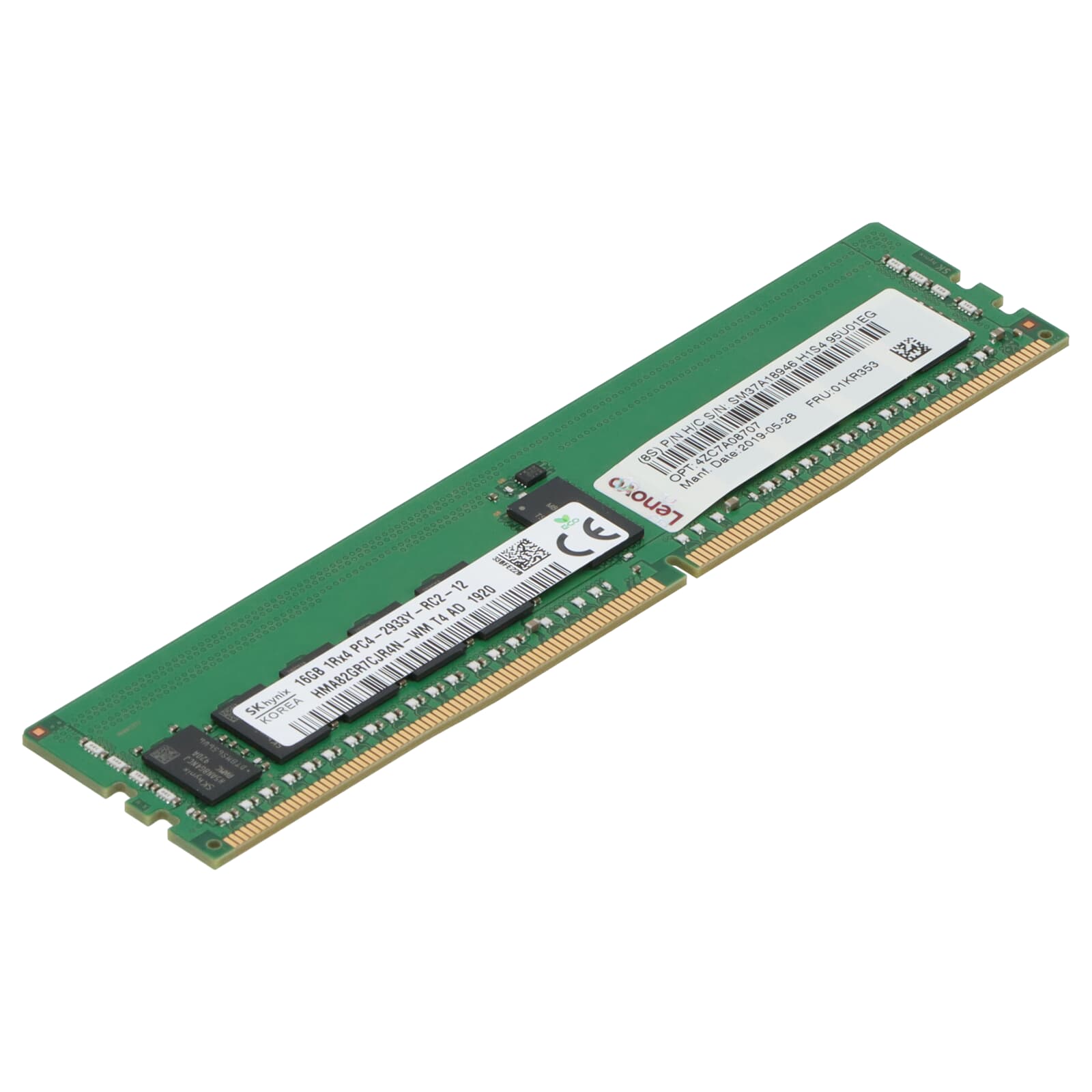 Begagnat SK Hynix 16GB DDR4 (1x16GB) 1Rx4 PC4-23400 2933MHz ECC RDIMM HMA82GR7CJR4N-WM