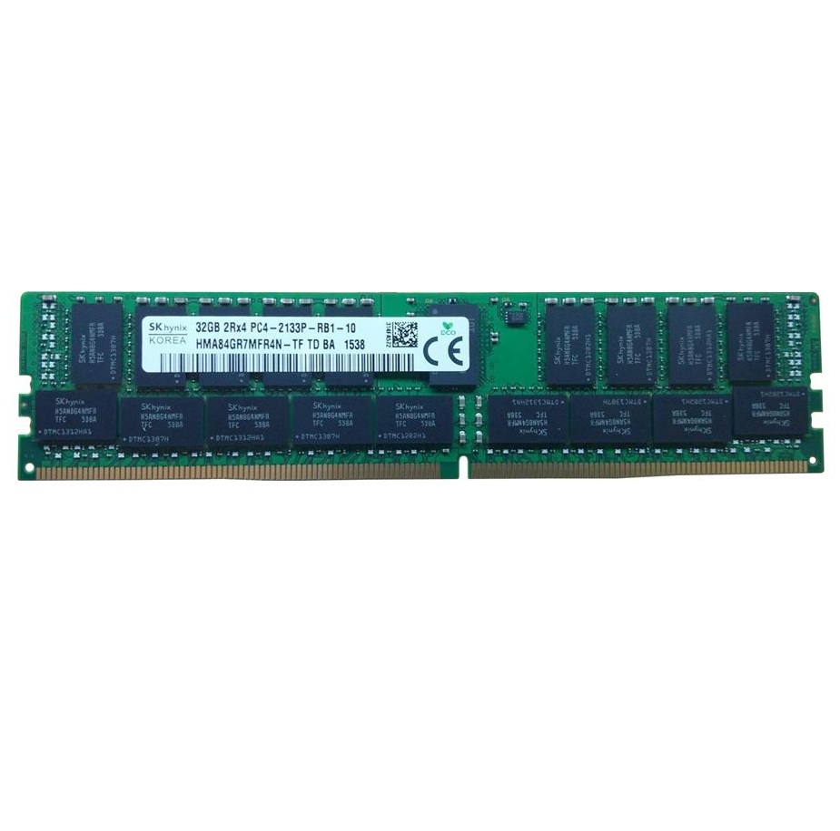 Begagnat SK Hynix 32GB DDR4 (1x32GB) 2Rx4 PC4-17000 2133MHz ECC RDIMM HMA84GR7MFR4N-TF
