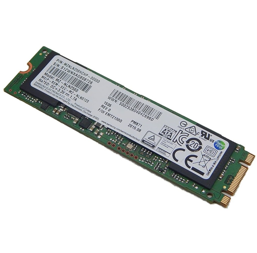 Begagnad 256GB Samsung PM871 SSD M2 2280 SATA