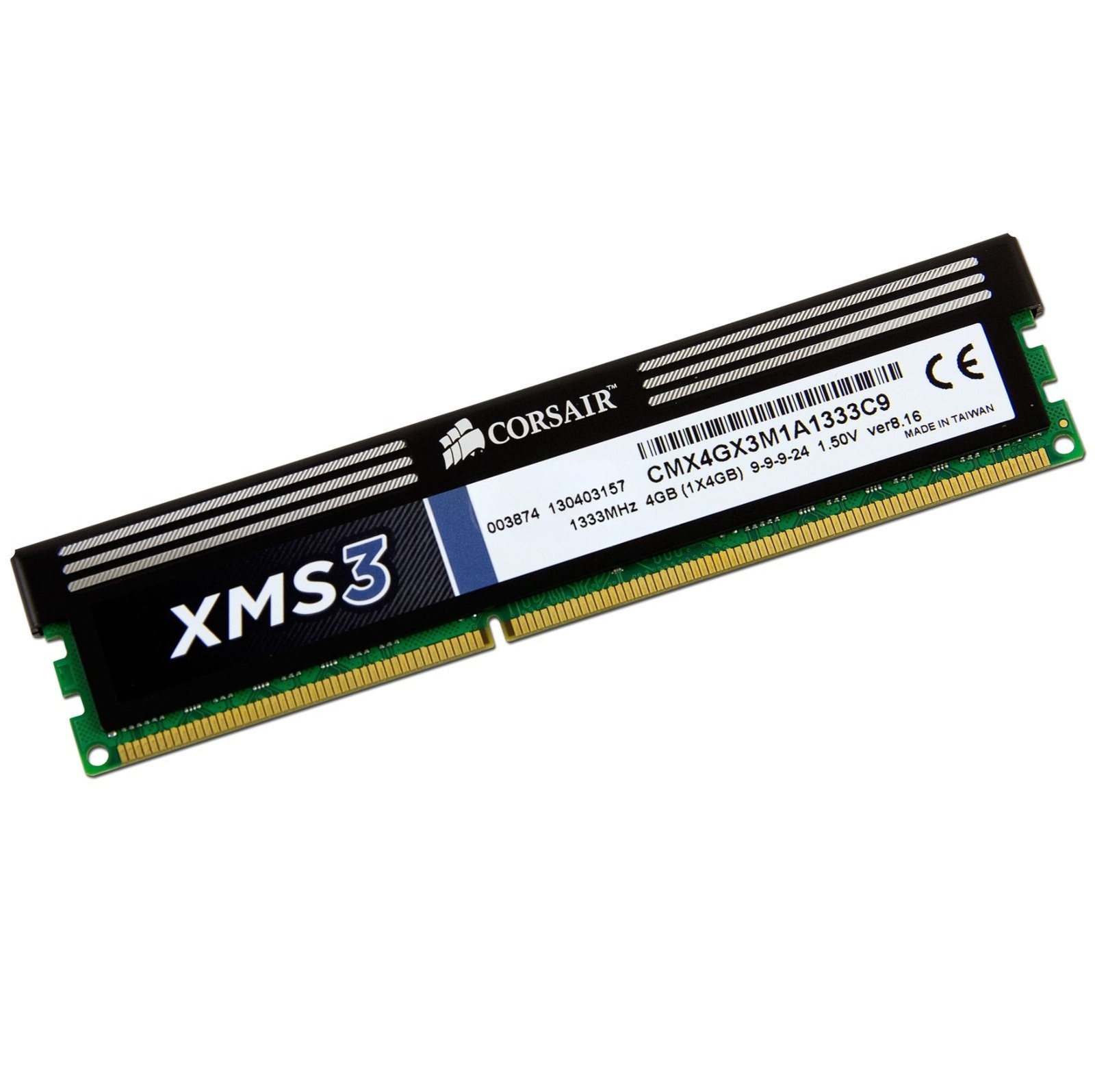 Begagnat Corsair 4GB DDR3 (1x4GB) XMS3 PC3-10600 1333MHz
