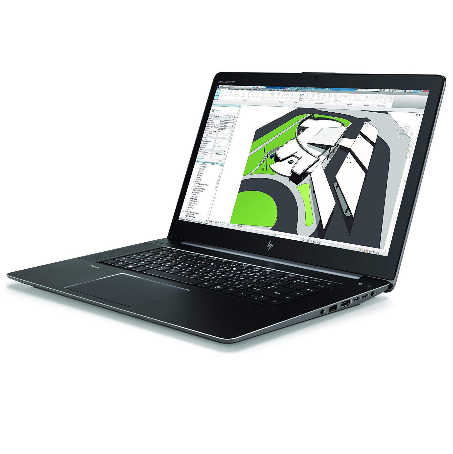 HP Zbook Studio G4 15,6" i7-7820HQ 16GB 256GB Quadro M1200 4GB GDDR5 (NY Batteri) A-Klass