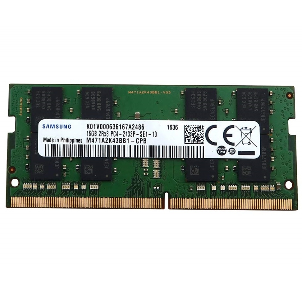 Begagnat Samsung 16GB DDR4 (1x16GB) SODIMM 2Rx8 PC4-2133P 2133MHz M471A2K43BB1