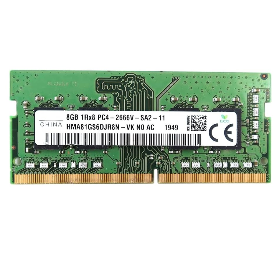 Begagnat SK Hynix 8GB DDR4 (1x8GB) SODIMM 1Rx8 PC4-2666V 2666MHz HMA81GS6DJR8N-VK