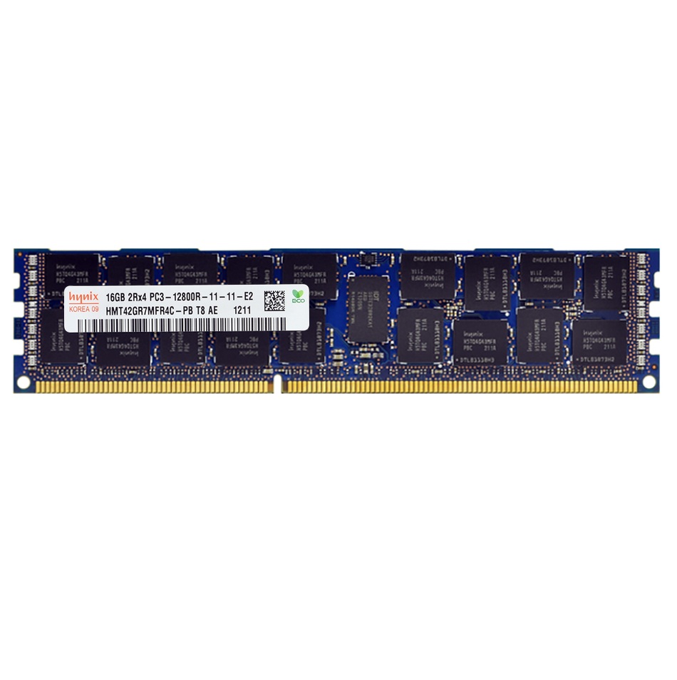 Begagnat SK Hynix 16GB DDR3 (1x16GB) RDIMM 2Rx4 ECC PC3-12800R 1600MHz Dual Rank x4