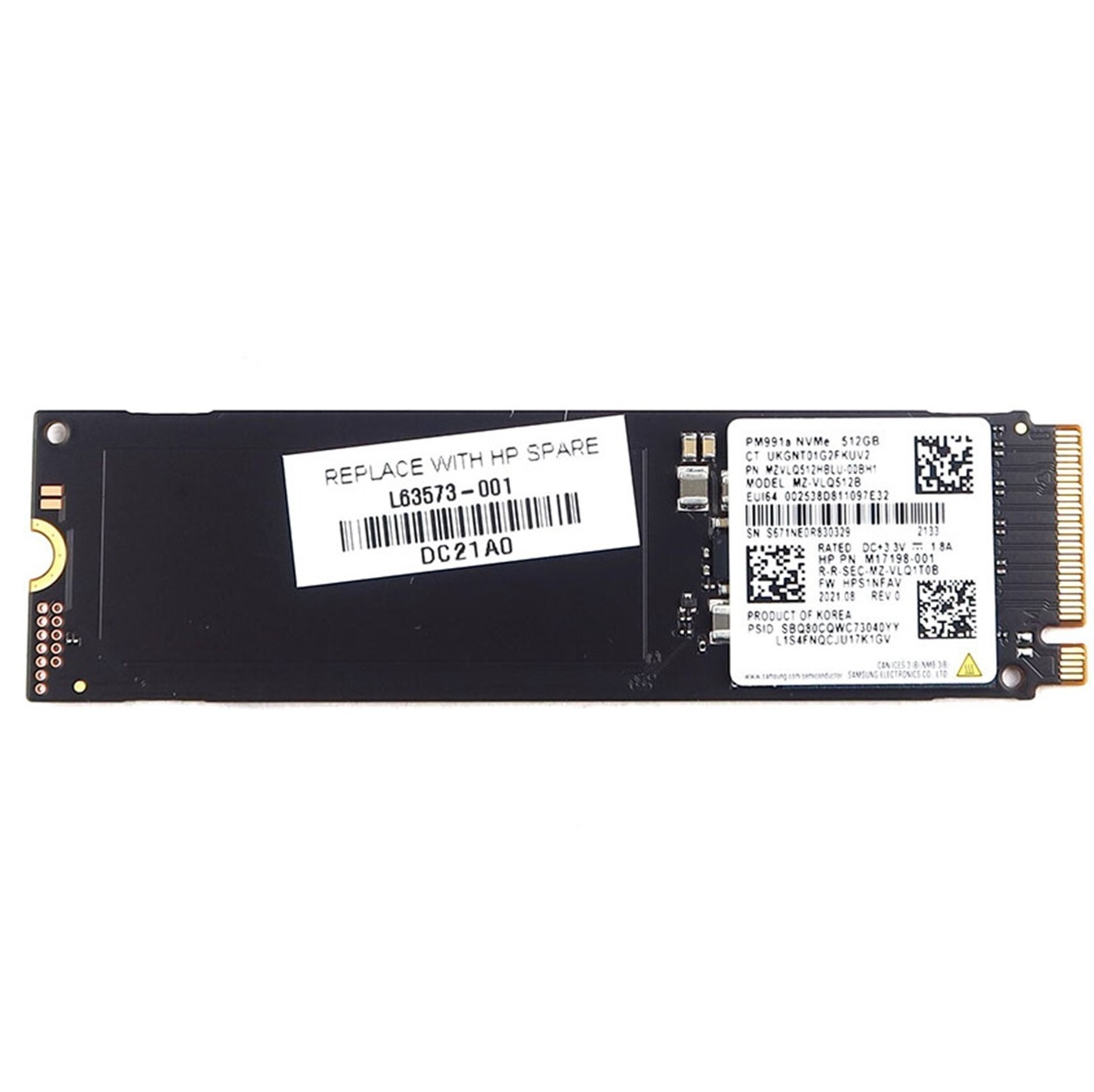 Begagnad 512GB Samsung PM991a M2 2280 NVMe PCIe Gen3 x4 MZ-VLQ512B
