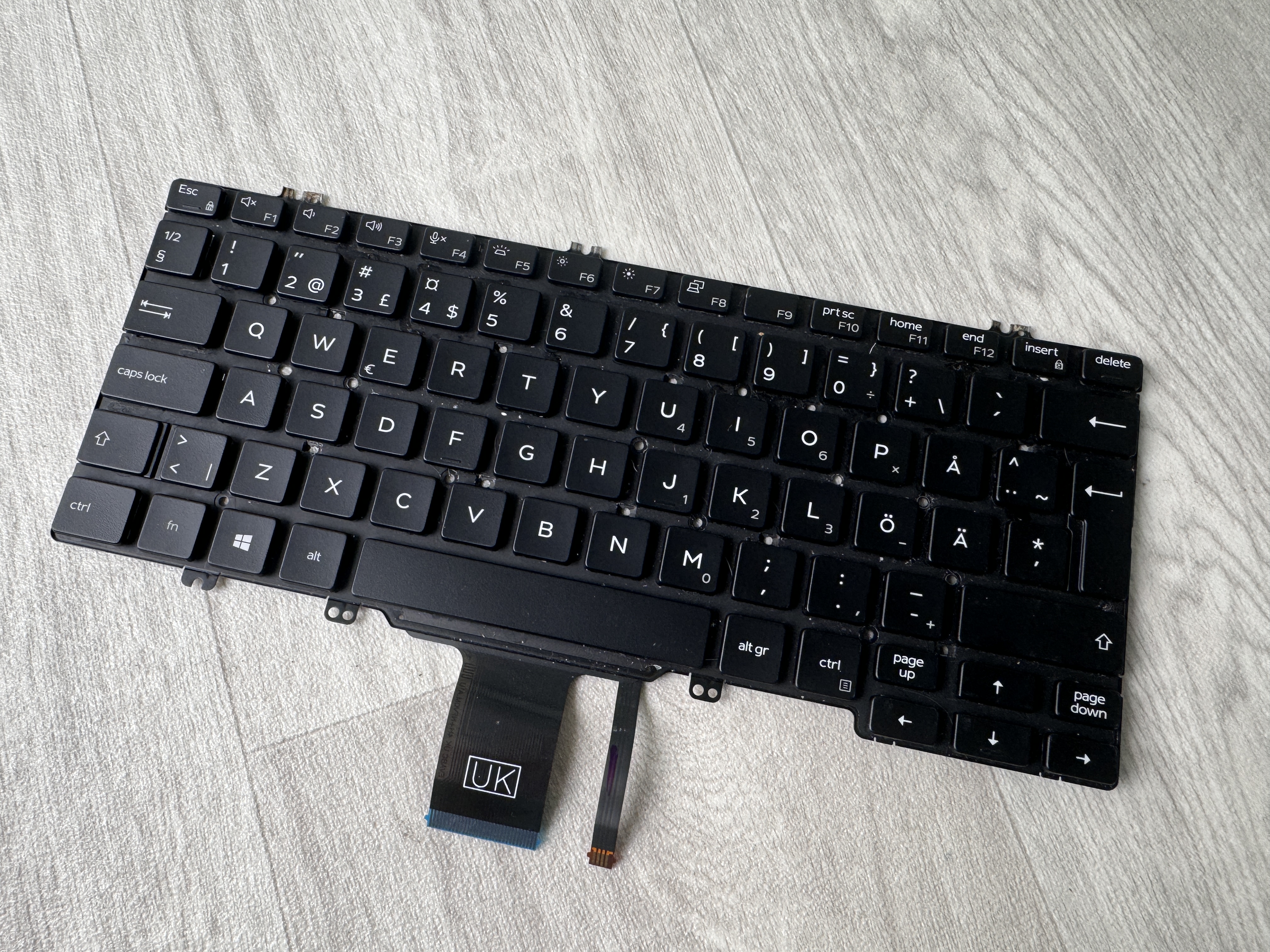 Begagnat Dell Latitude 7300 5300 5310 5300 (2in1) 5310 (2in1) Keyboard 0F0DFG