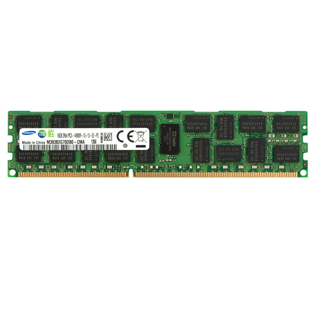 Begagnat Samsung 16GB DDR3 (1x16GB) RDIMM 2Rx4 ECC PC3-14900R 1866MHz Dual Rank