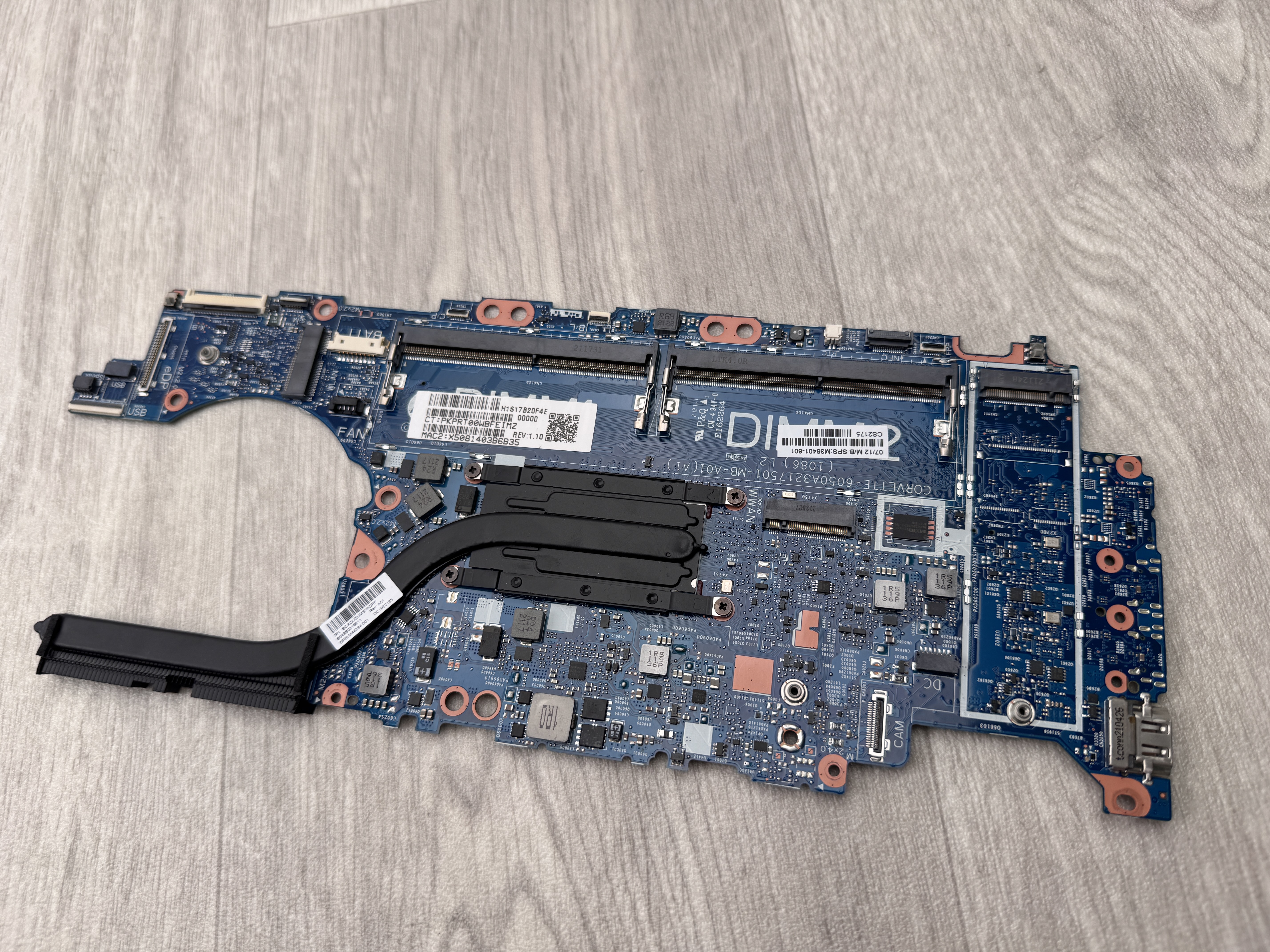 Begagnat Moderkort HP EliteBook 830 G8 Core i5-1135G7 ink. Byte