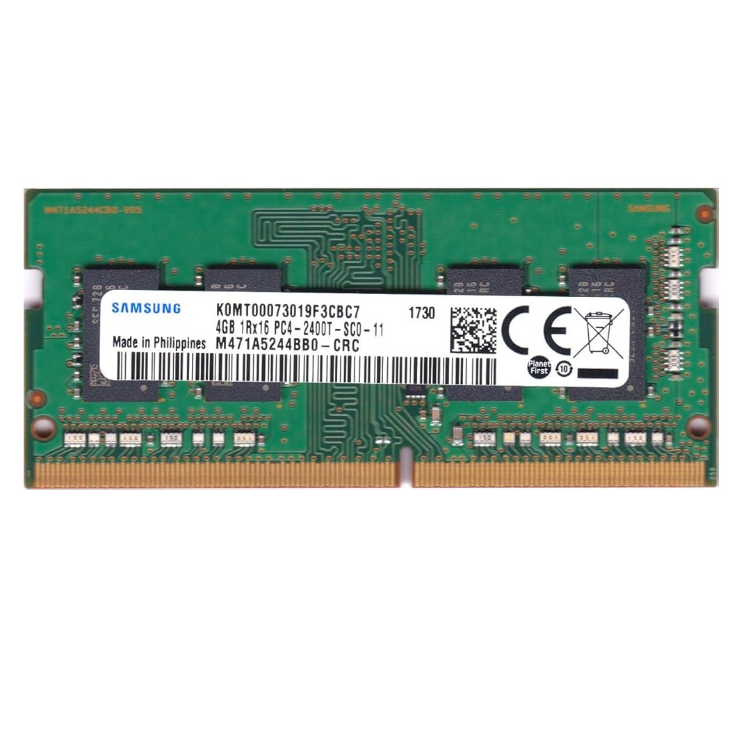 Begagnat Samsung 4GB DDR4 (1x4GB) SODIMM 1Rx16 PC4-2400T 2400MHz M471A5244BB0-CRC