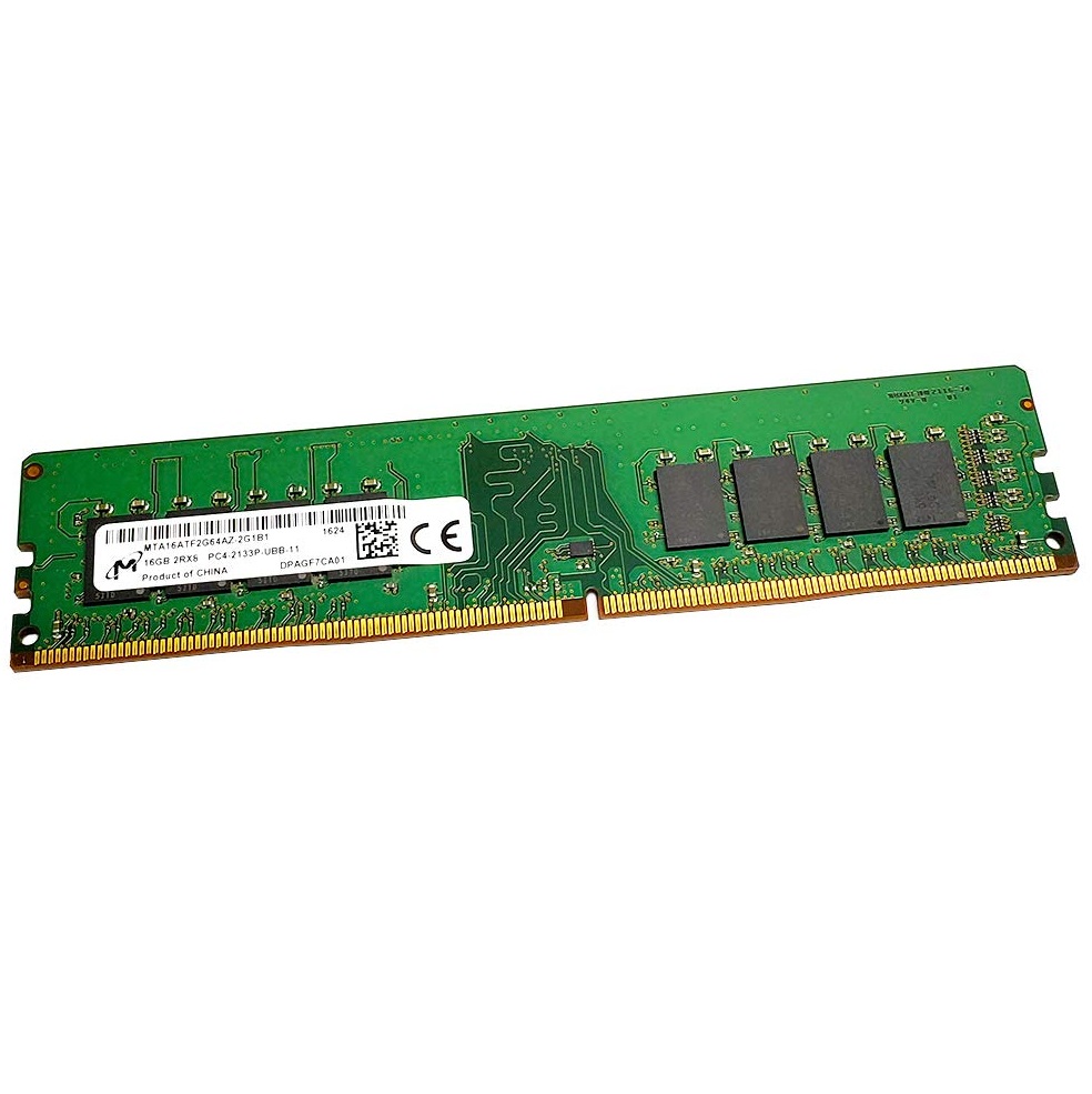 Begagnat Micron 16GB DDR4 (1x16GB) UDIMM 2133MHz MTA16ATF2G64AZ-2G1B1 RAM