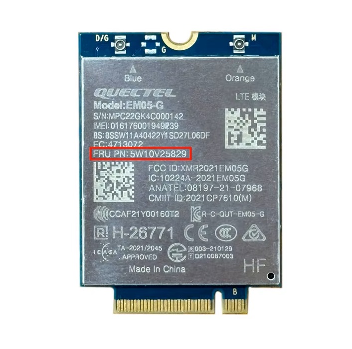Begagnat Original Lenovo 5W10V25852 WWAN FiboCom L860-GL 4G LTE CAT16