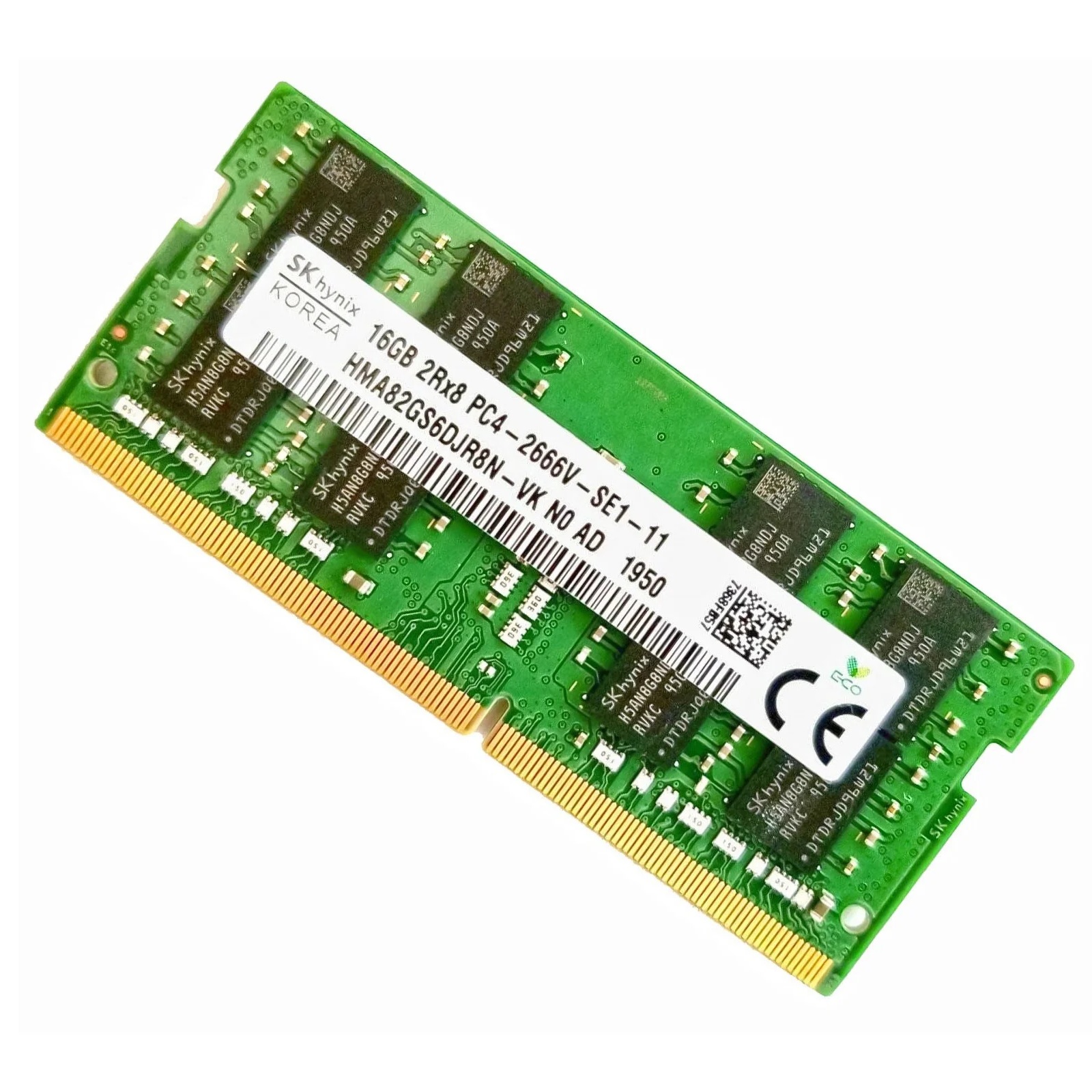 Begagnat Samsung 16GB DDR4 (1x16GB) SODIMM 2Rx8 PC4-2666V 2666MHz HMA82GS6DJR8N-VK