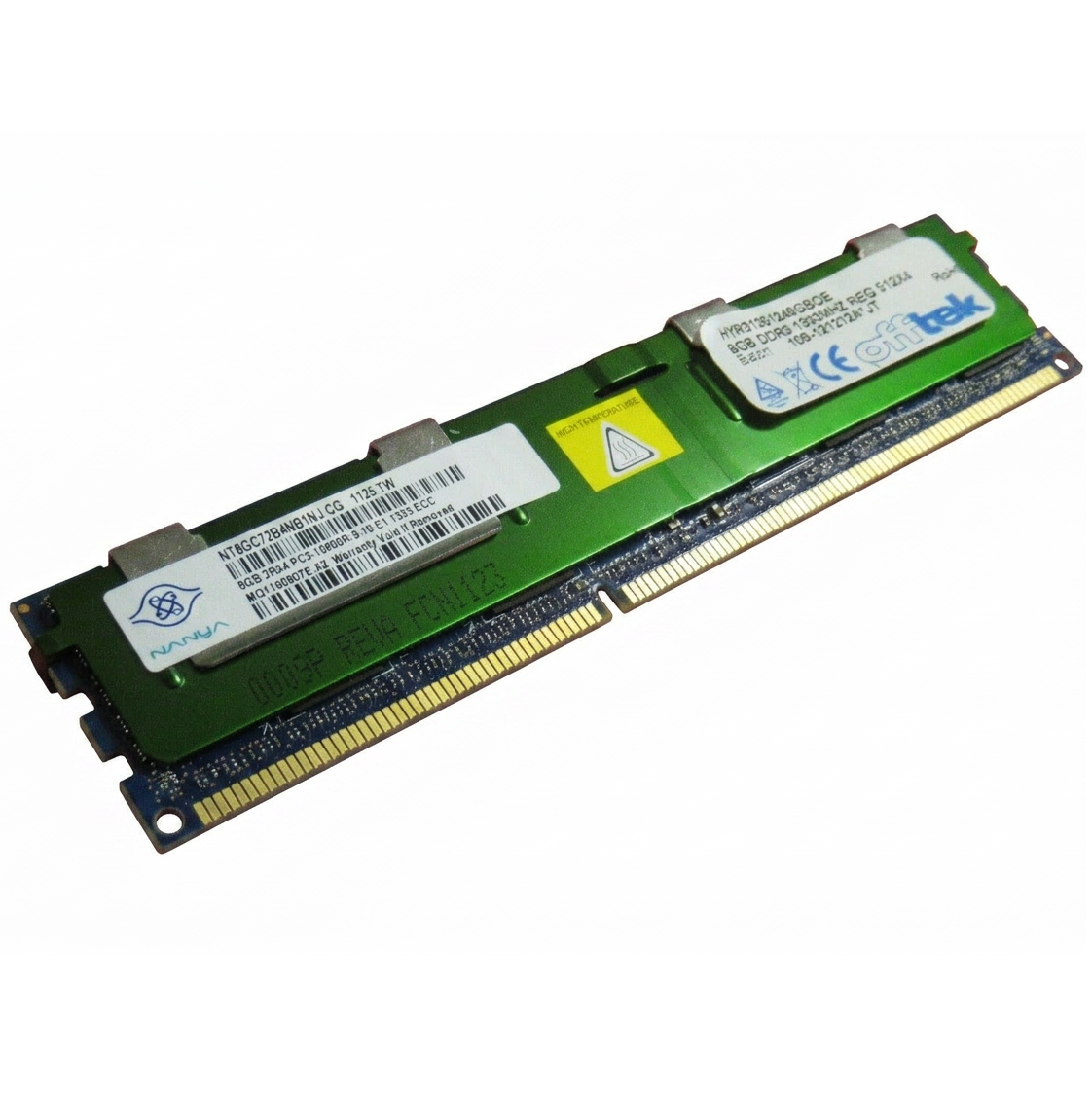 Begagnat 8GB DDR3 (1x8GB) PC3-10600R 1333MHz Nanya REG ECC Server RAM