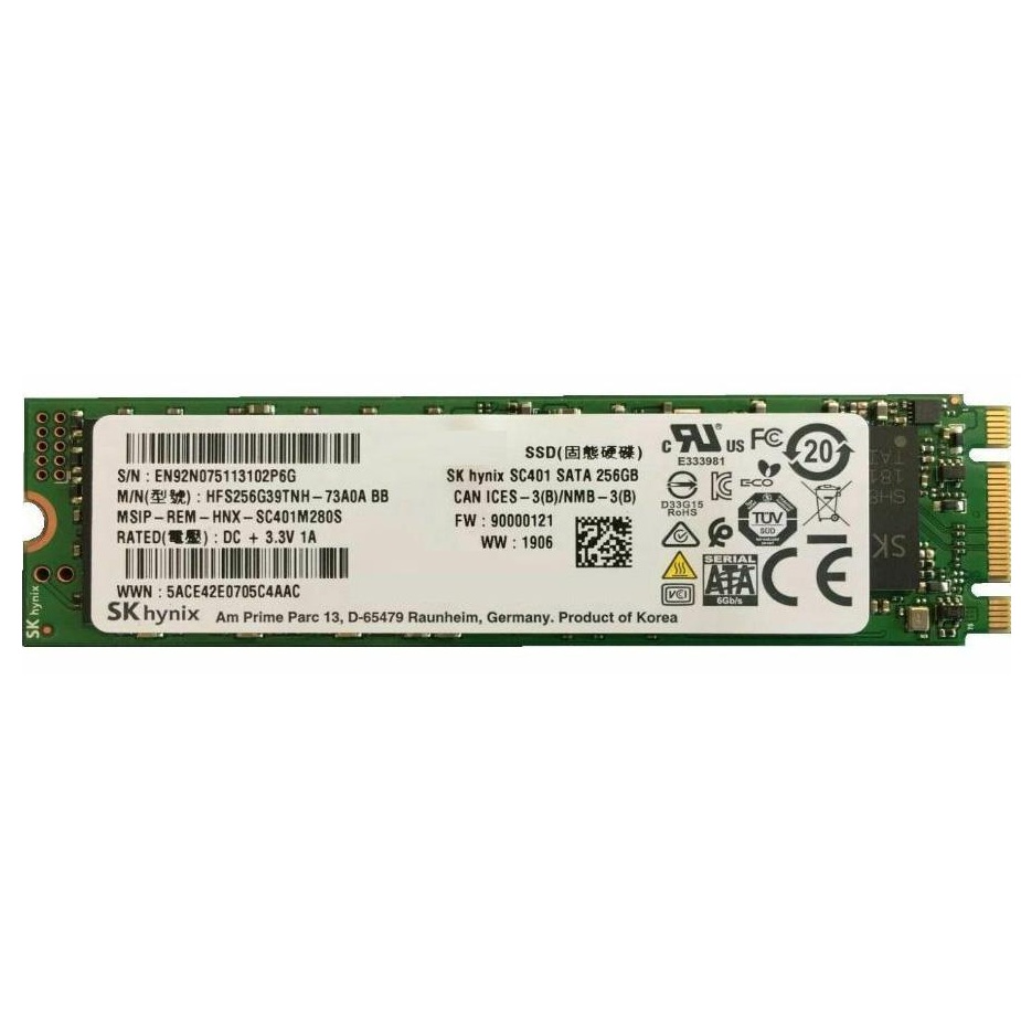 Begagnad 256GB SK Hynix SC401 SSD M2 2280 SATA HFS256G39TNH