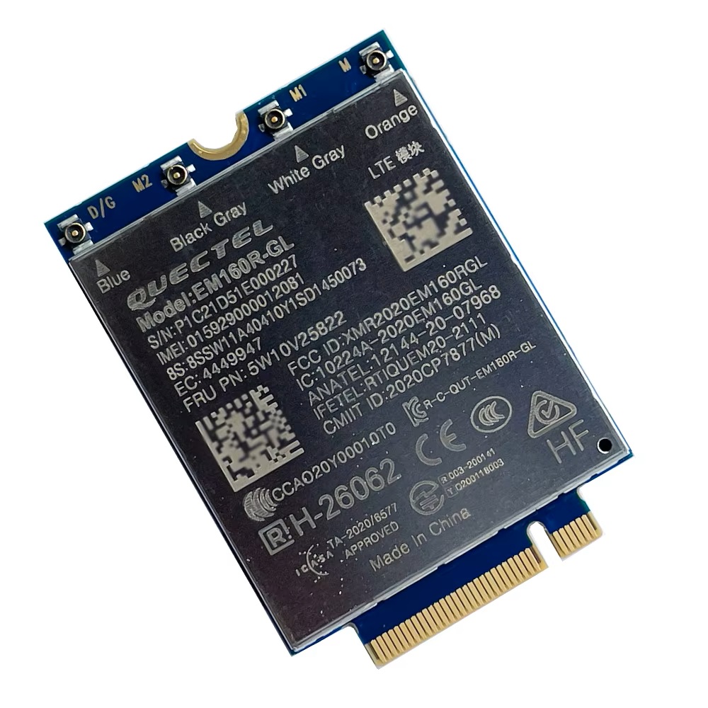 Begagnat Lenovo EM160R-GL ThinkPad Quectel 4G LTE-A 4G PCIe M2 FRU 5W10V25822