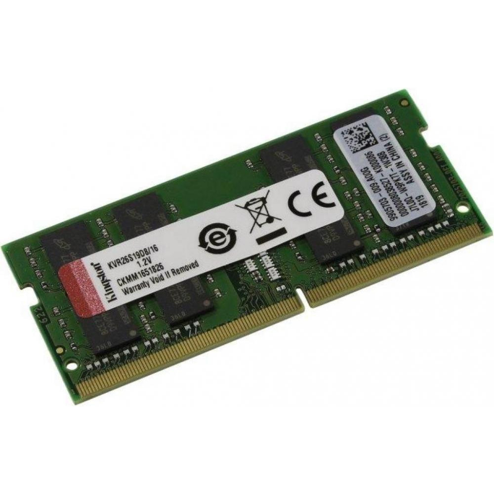 Begagnat Kingston 16GB DDR4 (1x16GB) SODIMM 2Rx8 PC4-2666V 2666MHz KVR26S19D8/16
