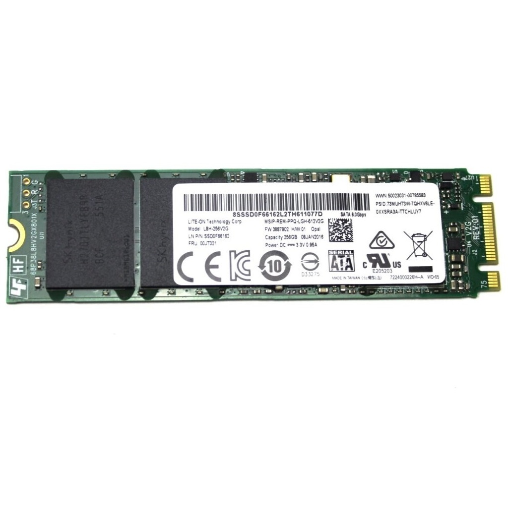 Begagnad 256GB Lite-On SSD M2 2280 SATA L8H-256V2G